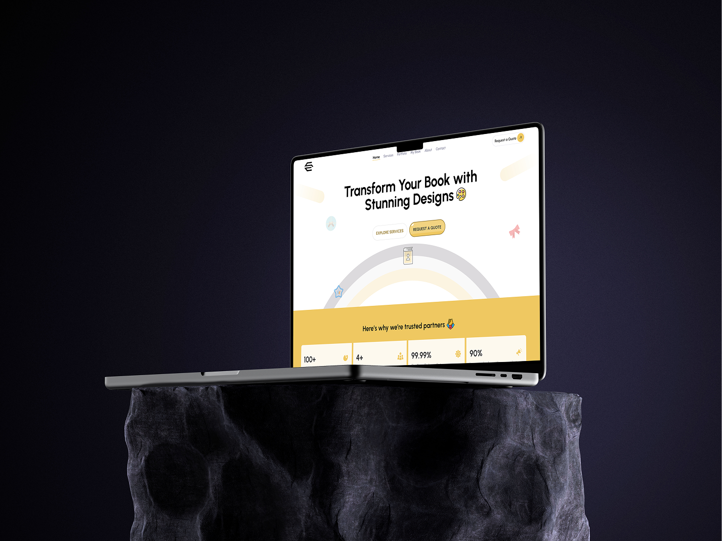 Oladele Portfolio — homepage design